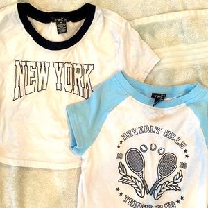 2 crop tops
